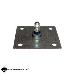 Steel adhesive packer with round head nipple M6