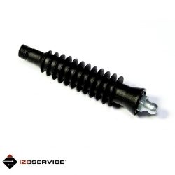 Plastic through packer 12-16/85 mm with metal round head nipple