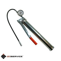 Manual reciprocating injection pump with manometer