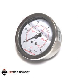 Manometer 250 bar - rear outlet